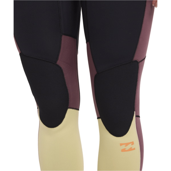 2026 Billabong Womens Synergy Natural 4/3mm Chest Zip Wetsuit 24BW193515 - Grey Violet